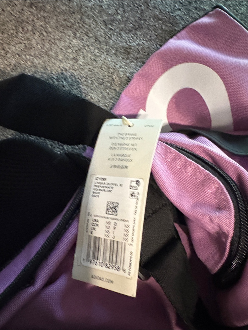Adidas Defender Duffel Bag – Pink/Lilac | Brand New With Tags - Picture 6 of 6